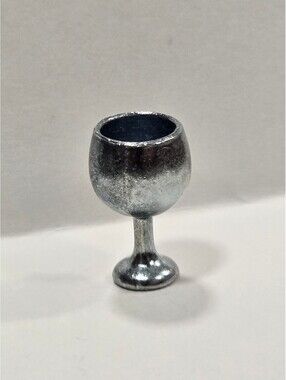 Ms Monopoly Glass Goblet Metal Token Pawn Mover Replacement Game Piece